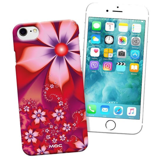 Etui telefonu MOC Mag Case do iPhone 7 8 Red flower Ghostek