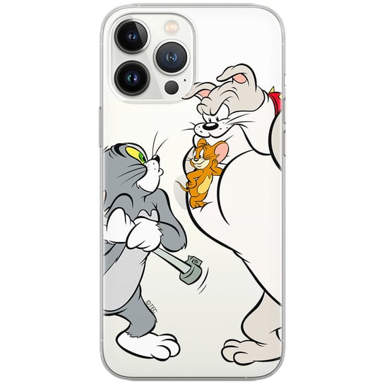 Etui Tom and Jerry dedykowane do Huawei P SMART, wzór: Tom i Jerry 001 Etui częściowo przeźroczyste, oryginalne i oficjalnie  / Tom and Jerry ERT Group