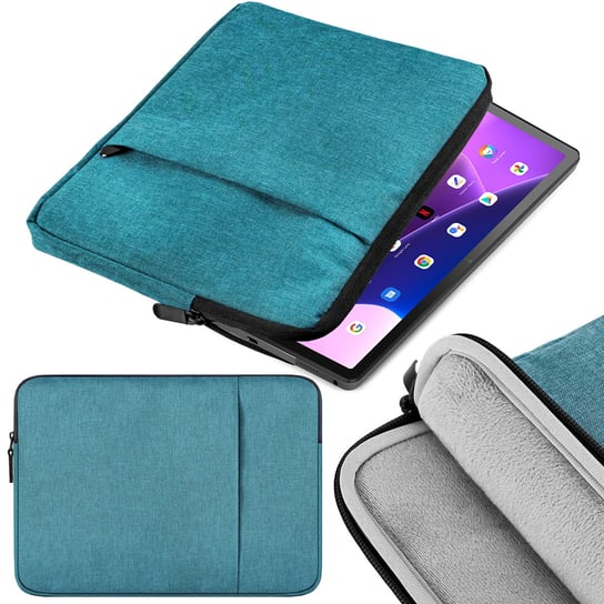 Etui torba case uniwersalny do tabletów Apple Samsung Lenovo Xiaomi Huawei Asus | turkusowy Armor Case