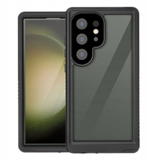 Etui Wodoodporne Do Samsung Galaxy S24 Ultra S928 Full Body Czarne Obudowa Futerał Kejs Ochraniacz Okładka GSM-HURT