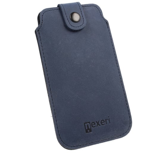 Etui Wsuwka skórzana Nexeri Leather Pocket XL IPHONE X/XS/SAMSUNG GALAXY S6/S20 granatowe Nexeri