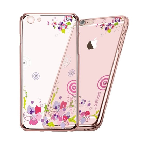 Etui X-FITTED Swarovski IPHONE 6+ Colorful floral jasno różowe PPQHP Apple