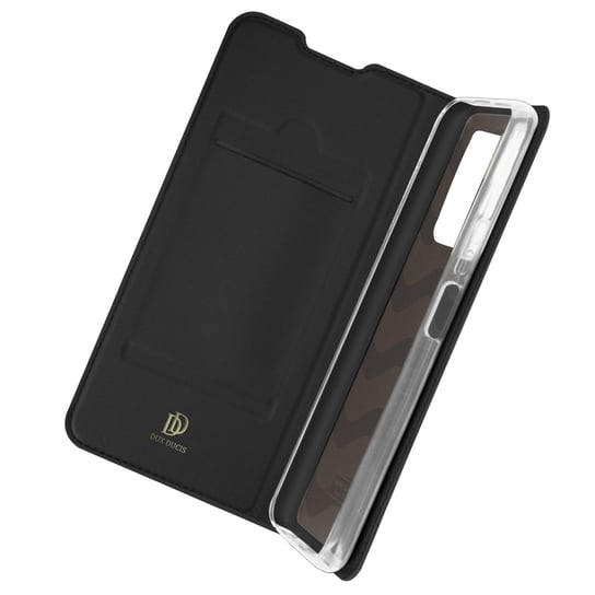 Etui Xiaomi Redmi 10 Card Case with Stand Function Satynowe wykończenie czarne Dux Ducis