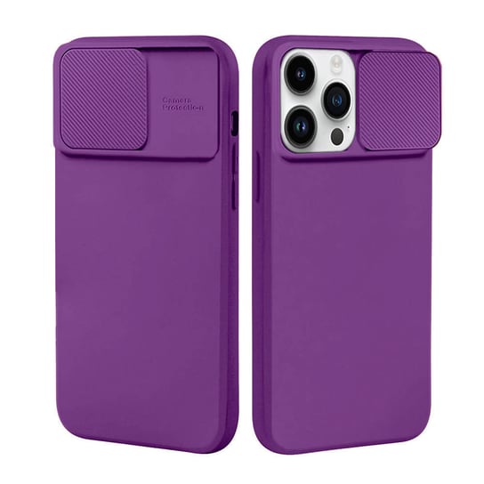 Etui XIAOMI REDMI NOTE 11 4G / NOTE 11S Silikonowe z Osłoną na Aparat Nexeri Silicone Lens ciemny fiolet Nexeri