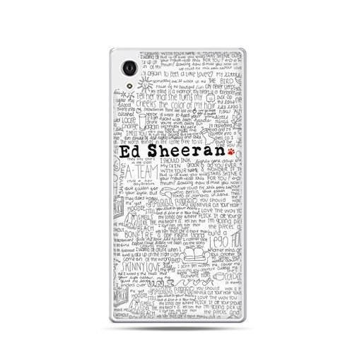 Etui Xperia Z4, Ed Sheeran białe poziome EtuiStudio