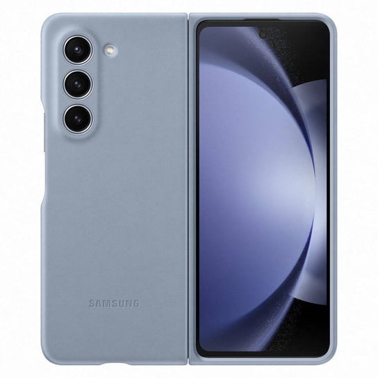 Etui z ekoskóry do Samsung Galaxy Z Fold 5 - niebieskie Samsung