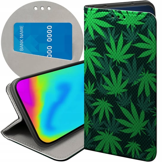 ETUI Z KLAPKĄ DO ALCATEL 1S 2019 WZORY DLA PALACZY SMOKER WEED JOINT CASE Alcatel