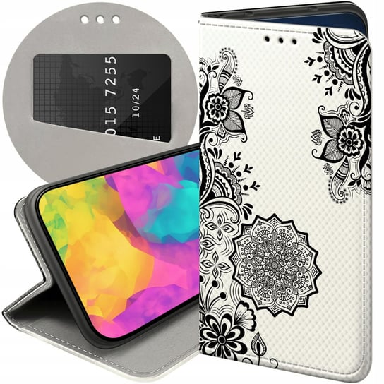 ETUI Z KLAPKĄ DO ALCATEL 1S 2019 WZORY MANDALA BUDDYZM SZTUKA WZORY FUTERAŁ Alcatel