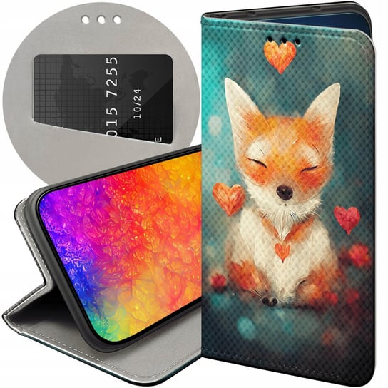 Etui Z Klapką Do Alcatel 1S 2021 / 3L 2021 Wzory Liski Lisy Fox Futerał Alcatel