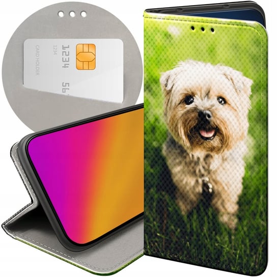 Etui Z Klapką Do Alcatel 1S 2021 / 3L 2021 Wzory Pieski Psiaki Dogs Futerał Alcatel