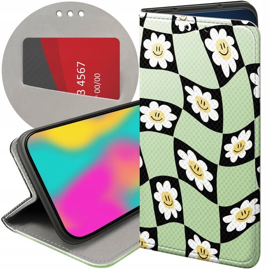 ETUI Z KLAPKĄ DO ALCATEL 3 2019 WZORY DANISH PASTEL PASTELE FUTERAŁ CASE Alcatel