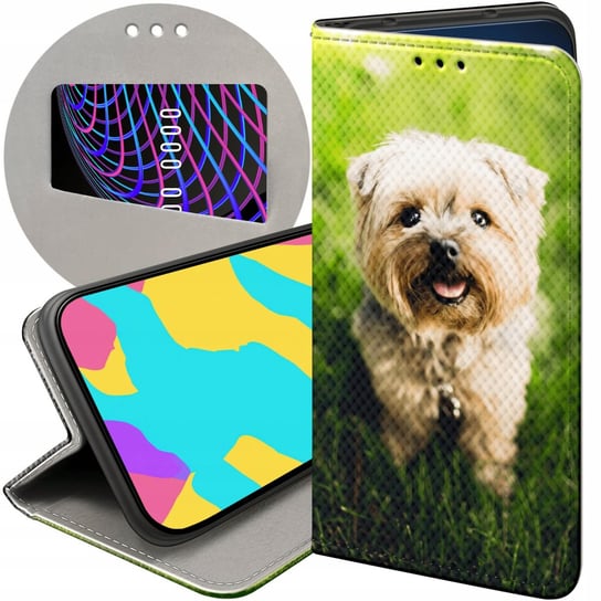 Etui Z Klapką Do Google Pixel 7 Pro Wzory Pieski Psiaki Dogs Futerał Case Google