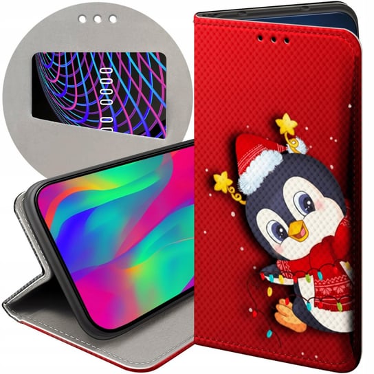 Etui Z Klapką Do Google Pixel 7 Pro Wzory Święta Christmas Mikołaj Futerał Google