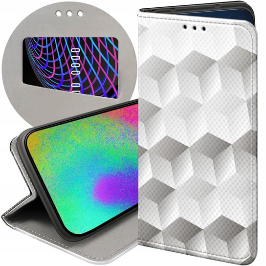 ETUI Z KLAPKĄ DO GOOGLE PIXEL 7 WZORY 3D FUTERAŁ POKROWIEC CASE Google