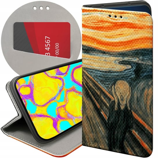 ETUI Z KLAPKĄ DO HONOR 90 5G WZORY EDVARD MUNCH KRZYK MALARSTWO FUTERAŁ Honor