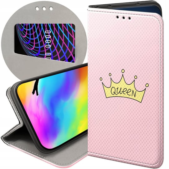 ETUI Z KLAPKĄ DO HONOR 90 5G WZORY KSIĘŻNICZKA QUEEN PRINCESS FUTERAŁ CASE Honor