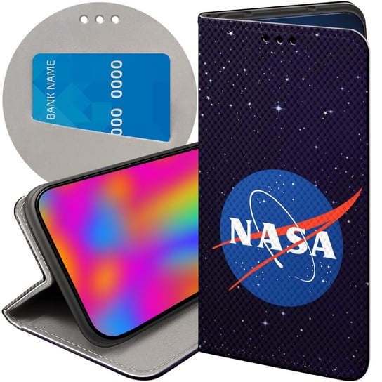 ETUI Z KLAPKĄ DO HONOR 90 LITE 5G WZORY NASA KOSMOS ASTRONOMIA GWIAZDY CASE Honor