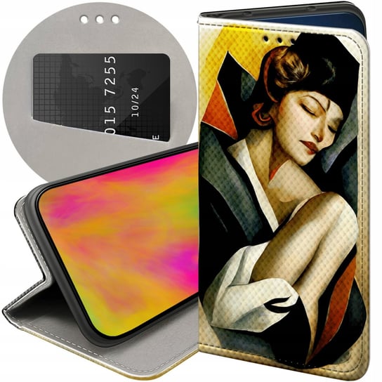 ETUI Z KLAPKĄ DO HUAWEI HONOR 70 WZORY ART DECO ŁEMPICKA TAMARA BARBIER Huawei