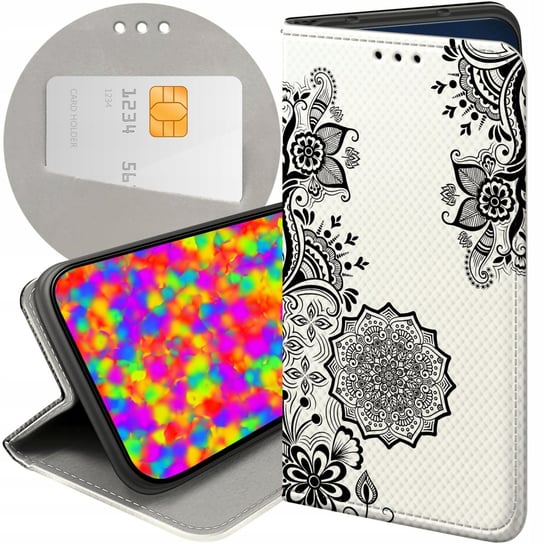 ETUI Z KLAPKĄ DO HUAWEI HONOR X50 5G WZORY MANDALA BUDDYZM SZTUKA WZORY Huawei