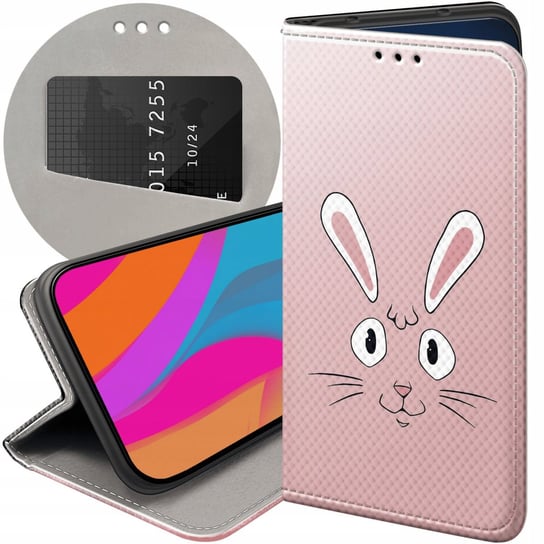 ETUI Z KLAPKĄ DO HUAWEI MATE 10 LITE WZORY KRÓLIK ZAJĄC BUNNY FUTERAŁ CASE Huawei