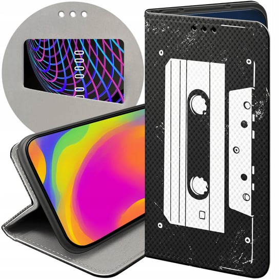 ETUI Z KLAPKĄ DO HUAWEI MATE 10 LITE WZORY RETRO OLD SCHOOL MUZYKA GRY CASE Huawei