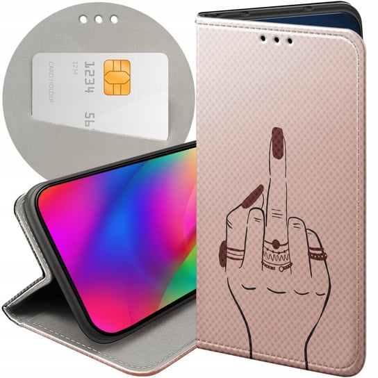 Etui Z Klapką Do Huawei Mate 20 Lite Wzory Fuck You Fuck Off Futerał Case Huawei