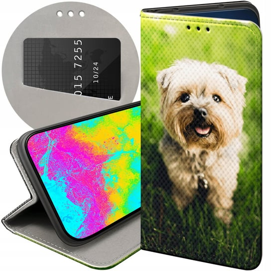 Etui Z Klapką Do Huawei Mate 20 Lite Wzory Pieski Psiaki Dogs Futerał Case Huawei