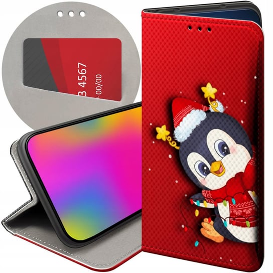 Etui Z Klapką Do Huawei Mate 20 Lite Wzory Święta Christmas Mikołaj Futerał Huawei
