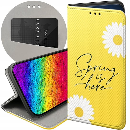 ETUI Z KLAPKĄ DO HUAWEI MATE 20 LITE WZORY WIOSNA WIOSENNE SPRING FUTERAŁ Huawei