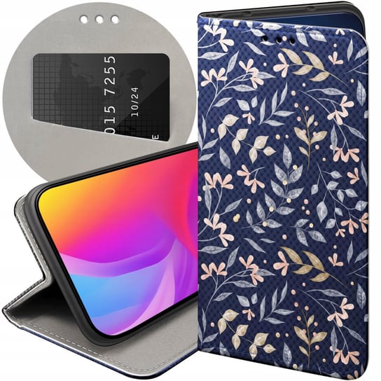 ETUI Z KLAPKĄ DO HUAWEI NOVA 10 PRO WZORY FLORAL BOTANIKA BUKIETY FUTERAŁ Huawei