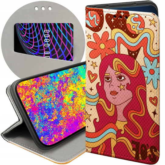 ETUI Z KLAPKĄ DO HUAWEI NOVA 10 PRO WZORY HIPPIE PEACE HIPPISI FUTERAŁ CASE Huawei