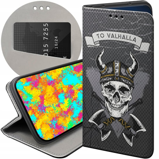 ETUI Z KLAPKĄ DO HUAWEI NOVA 10 PRO WZORY WIKINGOWIE VIKING RUNY ODYN CASE Huawei