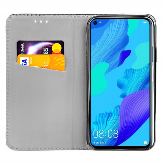 Etui Z Klapką Do Huawei Nova 5T / Honor 20 Czarne Zamykane Magnetyczne Flip Huawei