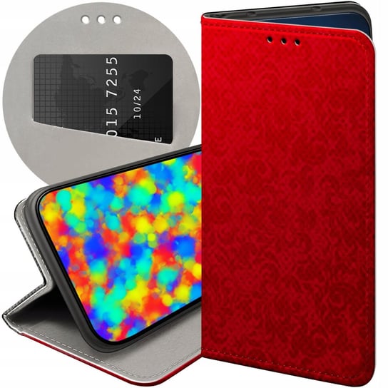 Etui Z Klapką Do Huawei Nova 5T / Honor 20 Wzory Czerwone Serca Róże Case Huawei