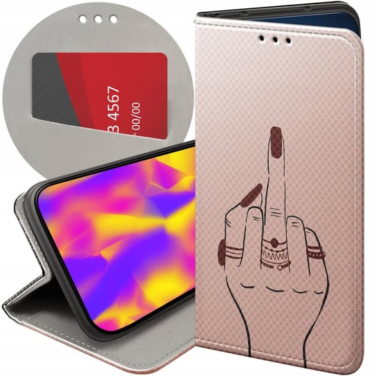 Etui Z Klapką Do Huawei Nova 5T / Honor 20 Wzory Fuck You Fuck Off Futerał Huawei