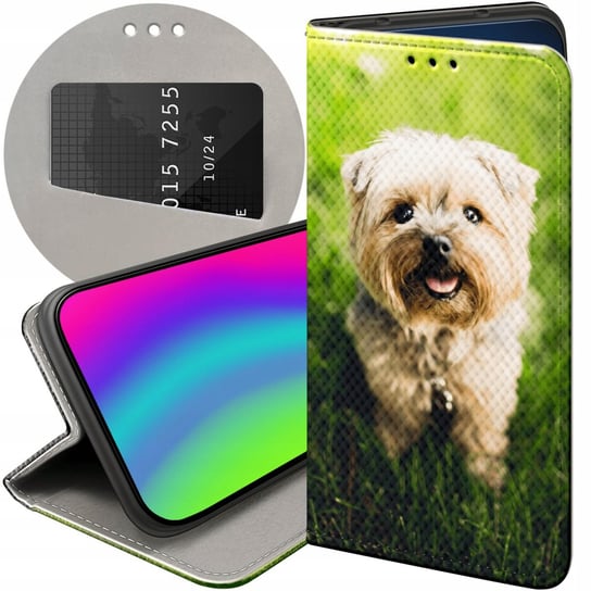 Etui Z Klapką Do Huawei Nova 5T / Honor 20 Wzory Pieski Psiaki Dogs Futerał Huawei