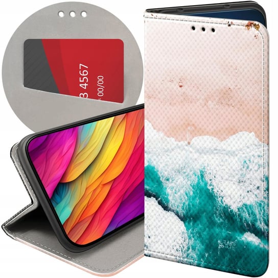 ETUI Z KLAPKĄ DO HUAWEI P SMART 2019 WZORY NATURA PRZYRODA KRAJOBRAZY CASE Huawei