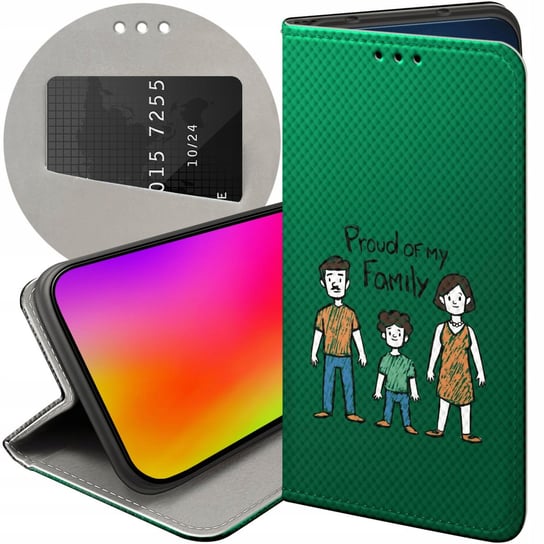 Etui Z Klapką Do Huawei P Smart 2019 Wzory Rodzina Familia Dom Futerał Case Huawei