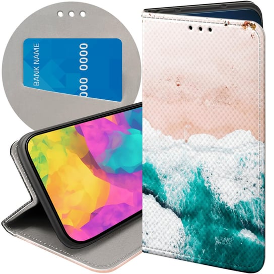 ETUI Z KLAPKĄ DO HUAWEI P SMART 2021 WZORY NATURA PRZYRODA KRAJOBRAZY CASE Huawei