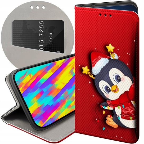Etui Z Klapką Do Huawei P Smart 2021 Wzory Święta Christmas Mikołaj Futerał Huawei