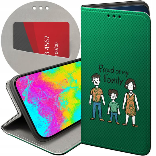 Etui Z Klapką Do Huawei P Smart Z Wzory Rodzina Familia Dom Futerał Case Huawei