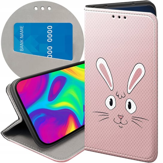 Etui Z Klapką Do Huawei P20 Lite Wzory Królik Zając Bunny Futerał Pokrowiec Huawei
