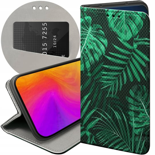 Etui Z Klapką Do Huawei P20 Lite Wzory Liście Liściaste Natura Futerał Case Huawei