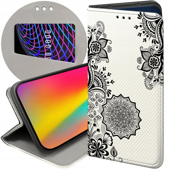 ETUI Z KLAPKĄ DO HUAWEI P20 LITE WZORY MANDALA BUDDYZM SZTUKA WZORY FUTERAŁ Huawei