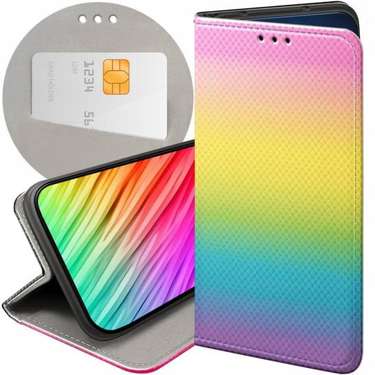 ETUI Z KLAPKĄ DO HUAWEI P20 PRO WZORY LGBT RÓWNOŚĆ PRIDE FUTERAŁ POKROWIEC Huawei