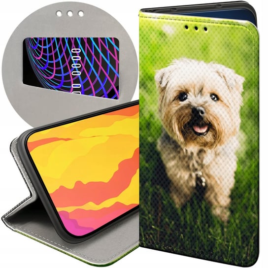 Etui Z Klapką Do Huawei P20 Pro Wzory Pieski Psiaki Dogs Futerał Pokrowiec Huawei