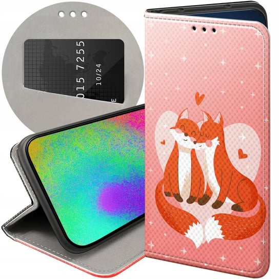 ETUI Z KLAPKĄ DO HUAWEI P40 WZORY LOVE MIŁOŚĆ ZAKOCHANIE FUTERAŁ POKROWIEC Huawei