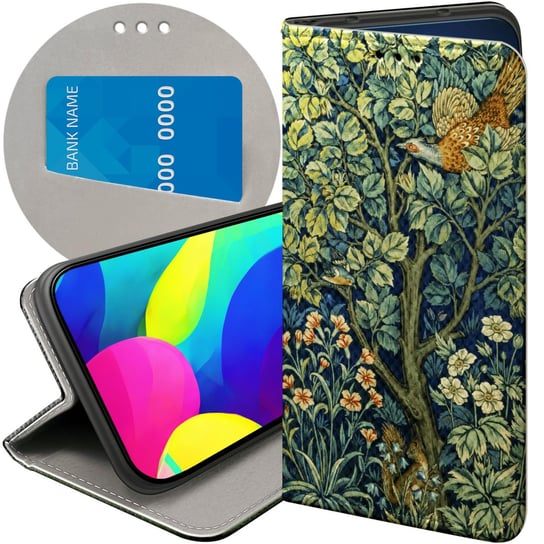 ETUI Z KLAPKĄ DO HUAWEI P8 LITE WZORY WILLIAM MORRIS ARTS AND CRAFTS TAPETY Huawei