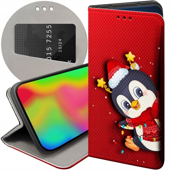 Etui Z Klapką Do Huawei P8 / P9 Lite 2017 Wzory Święta Christmas Mikołaj Huawei