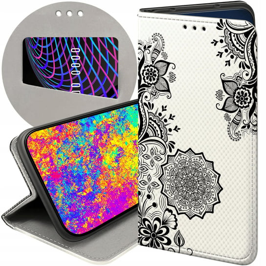 ETUI Z KLAPKĄ DO HUAWEI P9 LITE MINI WZORY MANDALA BUDDYZM SZTUKA WZORY Huawei